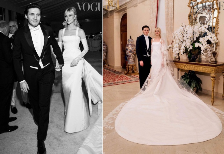 Brooklyn Beckham và Nicola Peltz trong lễ cưới năm 2022