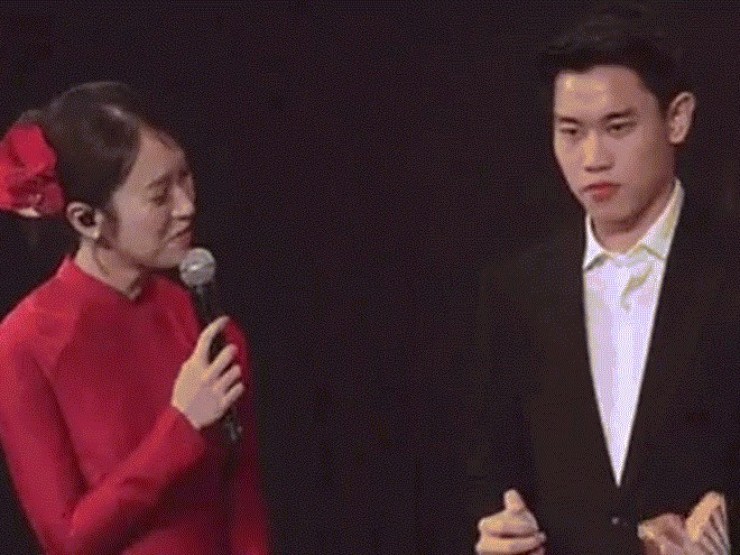 MC Khánh Vy và Đình Bắc 'bắn' tiếng Nghệ An gây sốt mạng xã hội