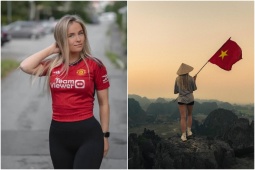 Fan MU gợi cảm nhất thế giới khoe trọn vòng 1 đẫy đà, cực yêu thích Việt Nam