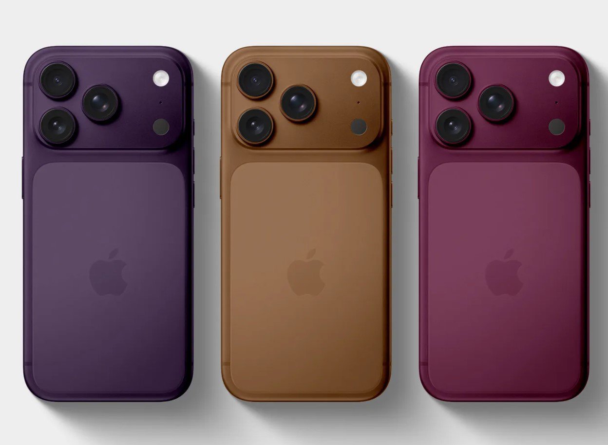 3 màu dự kiến của iPhone 18 Pro.