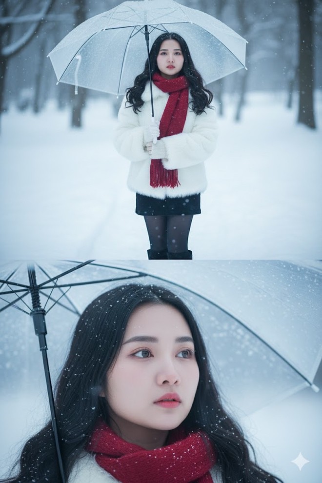 Hiệu ứng thị giác mạnh, dễ gây chú ý khi lướt nhanh giúp trend này đạt tương tác lớn, đặc biệt khi được đu trend có kịch bản.