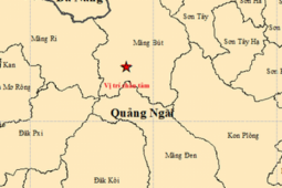 Ngày mùng 5 Tết, tỉnh Quảng Ngãi xảy ra liên tiếp 6 trận động đất