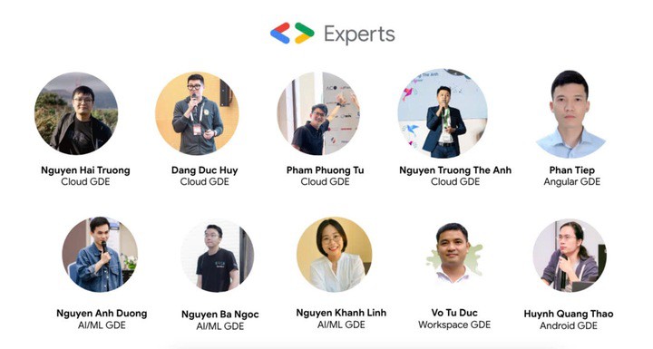 Khánh Linh, gương mặt nữ duy nhất trong danh sách 10 chuyên gia Việt thuộc chương trình Google Developer Expert. (Ảnh: Google)