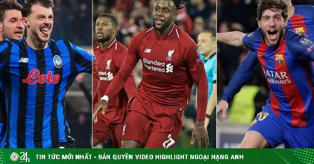 Atalanta thắng nghẹt thở trước Dortmund, lọt top 8 màn ngược dòng lượt về hay nhất Cúp C1