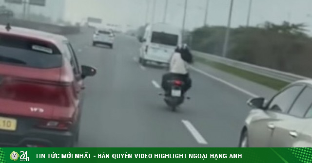 Đi xe máy vào cao tốc Hà Nội – Hải Phòng, nữ sinh bị trừ 6 điểm bằng lái