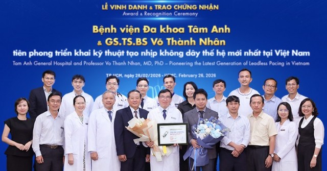 Bệnh viện Tâm Anh triển khai kỹ thuật tạo nhịp không dây thế hệ mới đầu tiên tại Việt Nam