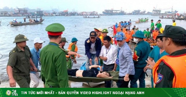 Lật ghe khi đi xem đua ghe tại lễ hội cầu ngư ở Huế làm 2 người tử vong