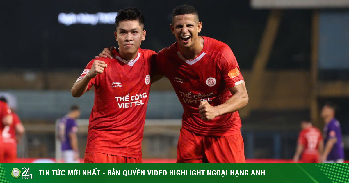 Video bóng đá Thể Công Viettel - Hà Nội: Thẻ đỏ và siêu phẩm định đoạt derby (V-League)