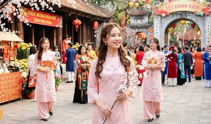 Kiểu tóc tết nửa đầu mang lại vẻ đẹp dịu dàng, trong trẻo.