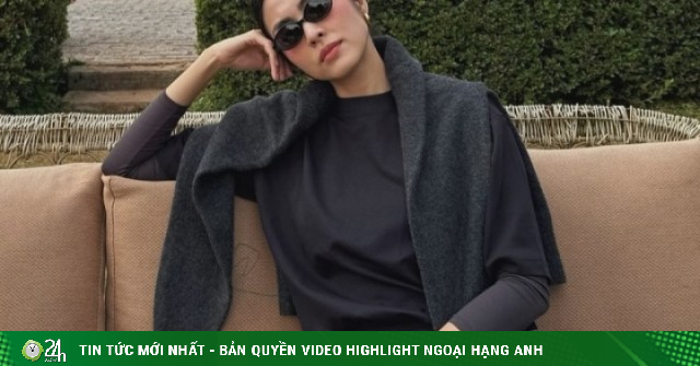 Trang phục đi du lịch chỉ hai màu sắc của Tăng Thanh Hà