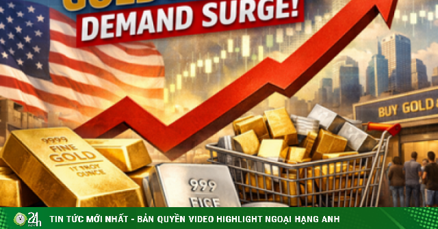 Nhu cầu vàng, bạc tại Mỹ tăng rất mạnh