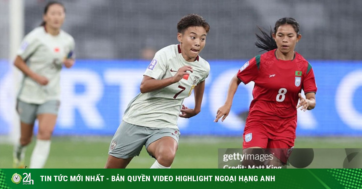 Video bóng đá ĐT nữ Trung Quốc - Bangladesh: Bùng nổ cuối hiệp một (Asian Cup)
