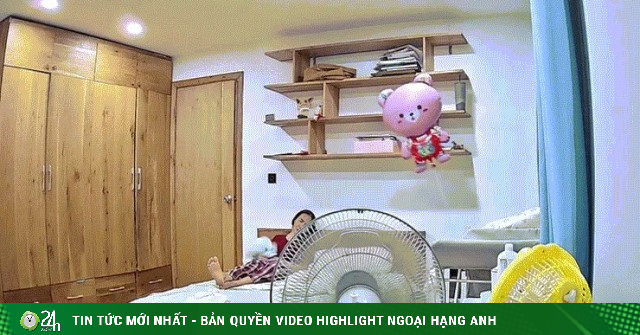 Bé sơ sinh rơi từ trên giường xuống do giúp việc ngủ quên