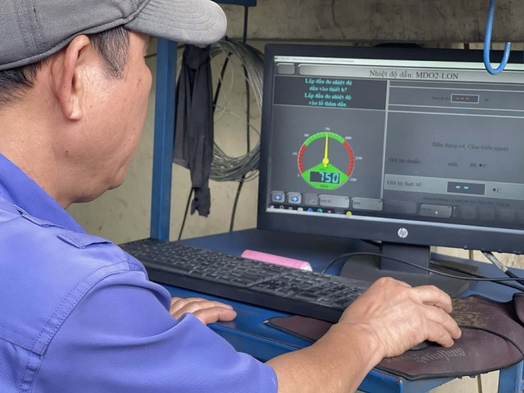 Phần mềm sẽ tự ghi nhận và tổng hợp kết quả đo kiểm. Ảnh: Hoàng Hiệp