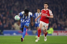 Video bóng đá Brighton - Arsenal: May mắn song hành, niềm vui nhân đôi (Ngoại hạng Anh)