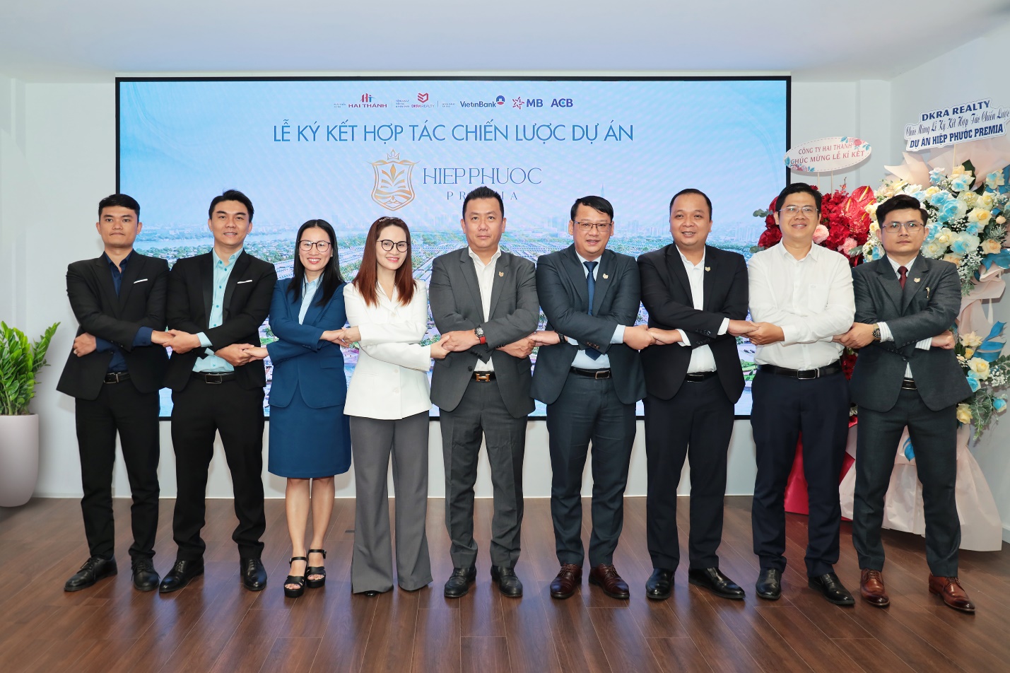 Hai Th&agrave;nh k&yacute; kết hợp t&aacute;c chiến lược với loạt đối t&aacute;c lớn, đ&aacute;nh dấu cột mốc mới của dự &aacute;n Hiep Phuoc Premia (Ảnh: Quốc Dũng)