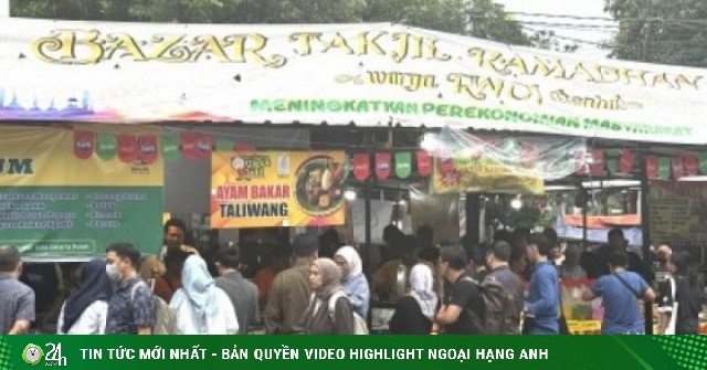 Khám phá chợ ẩm thực cho bữa ăn “xả chay” trong tháng lễ Ramadan tại Indonesia