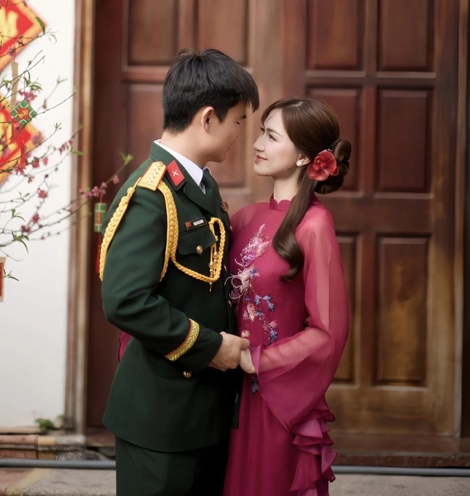 Hòa Minzy và bạn trai Văn Cương.