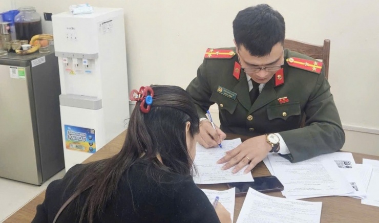 Cơ quan Công an làm việc với trường hợp vi phạm