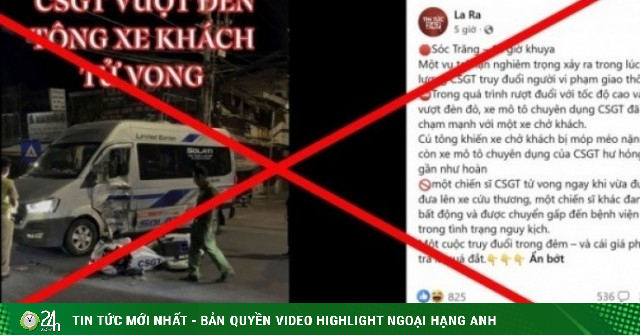 Công an TP Cần Thơ bác bỏ thông tin bịa đặt về CSGT gây tai nạn