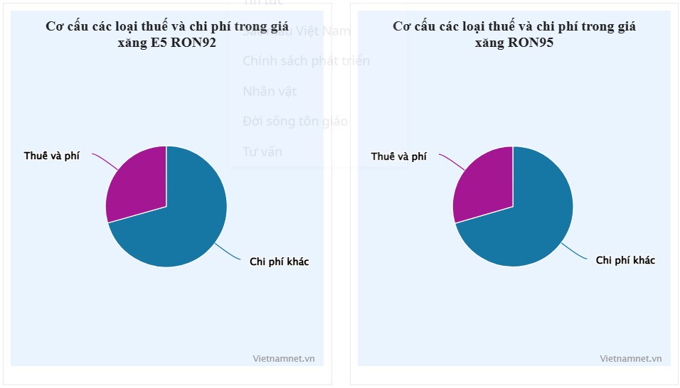 Giá xăng hơn 29.000 đồng/lít, thuế và chi phí chiếm khoảng 30% - 2