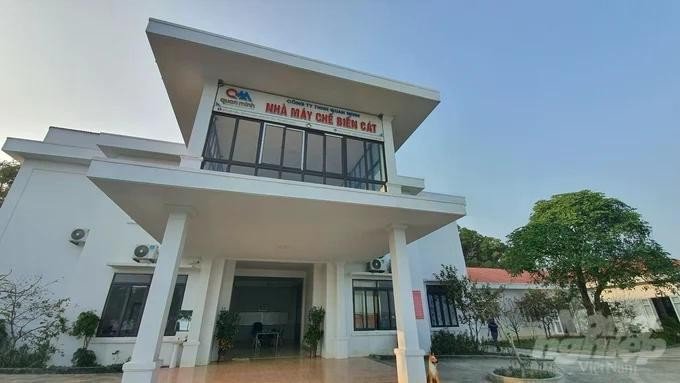 Nhà máy chế biến cát của Quan Minh ở đảo Minh Châu.