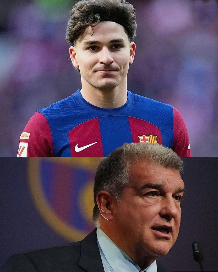 Julian Alvarez đang là mục tiêu hàng đầu của chủ tịch Laporta cho vị trí tiền đạo của Barca
