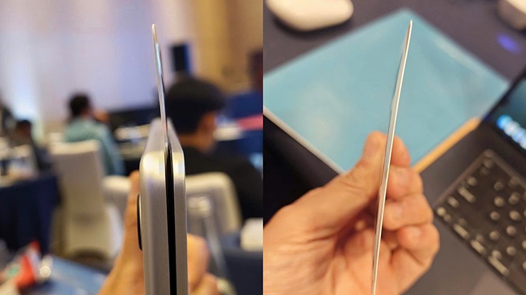 Kích thước mỏng ấn tượng của pin. Kích thước mỏng ấn tượng của pin.