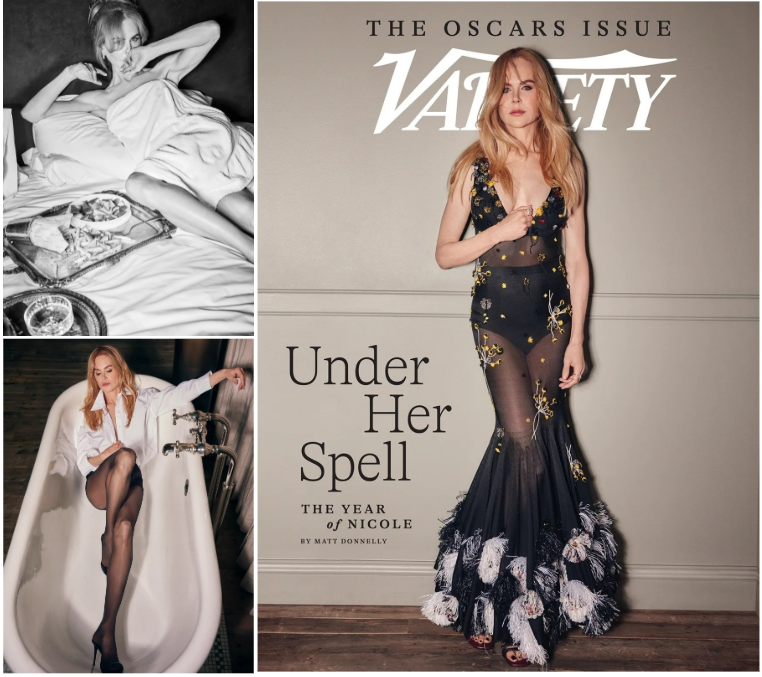 Nicole Kidman trên tạp chí Variety.
