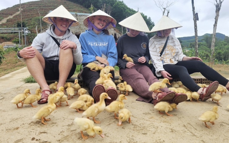 Khách Tây thử cảm giác được đàn vịt vây quanh 'massage' - 8