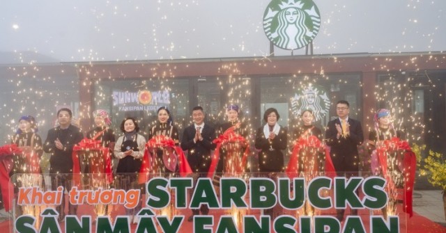 Fansipan chính thức có cửa hàng Starbucks cao nhất châu Á