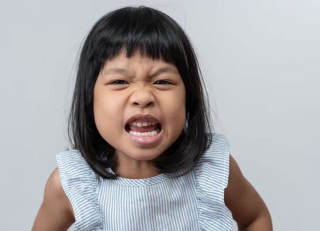 la hét, ném đồ, ăn vạ hoặc nổi giận dữ dội khi không được đáp ứng mong muốn. Ảnh minh họa