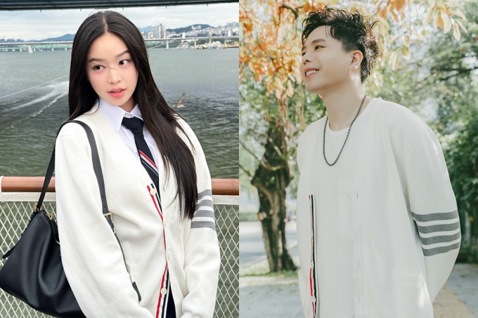 Thanh Thủy - Trịnh Thăng Bình nhiều lần mặc đồ giống nhau.
