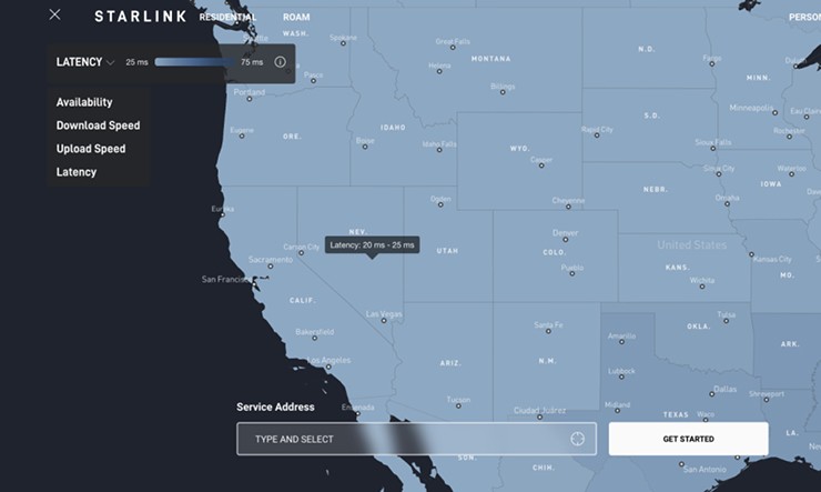 Nhiều khu vực tại Mỹ đã chứng kiến độ trễ truy cập internet xuống mức 20 ms.