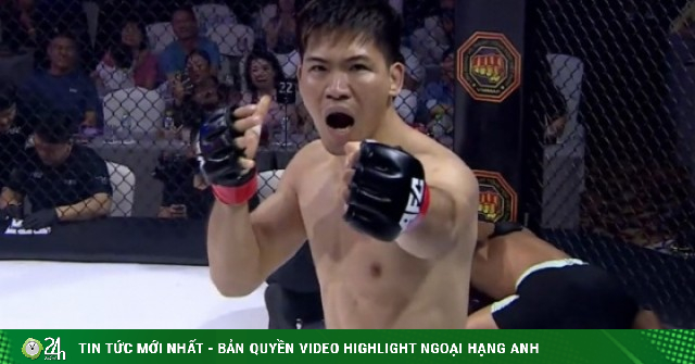 Cận cảnh Đỗ Thành Chương 'đè đầu cưỡi cổ', võ sĩ Trung Quốc đầu hàng sau 69 giây