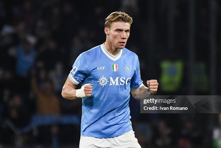 Sự phấn khích của Hojlund