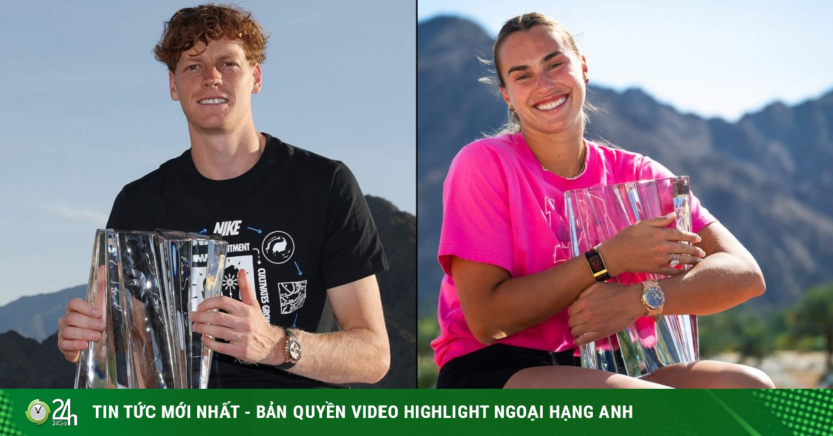 Sinner và Sabalenka xô đổ "núi" kỷ lục đỉnh cao sau chức vô địch Indian Wells