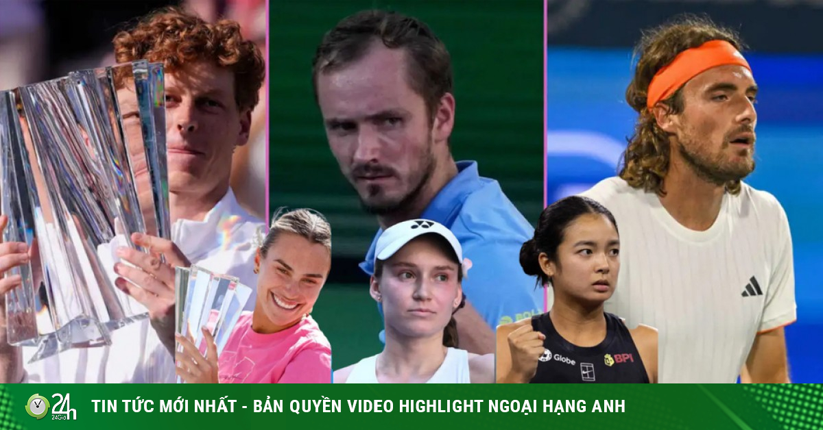 Sinner tiến sát Alcaraz, Swiatek mất số 2 thế giới vào tay mỹ nhân (Bảng xếp hạng tennis 16/3)