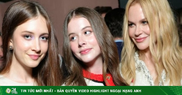 Hai con gái tuổi teen của Nicole Kidman khoe sắc bên mẹ ở tiệc tiền Oscar