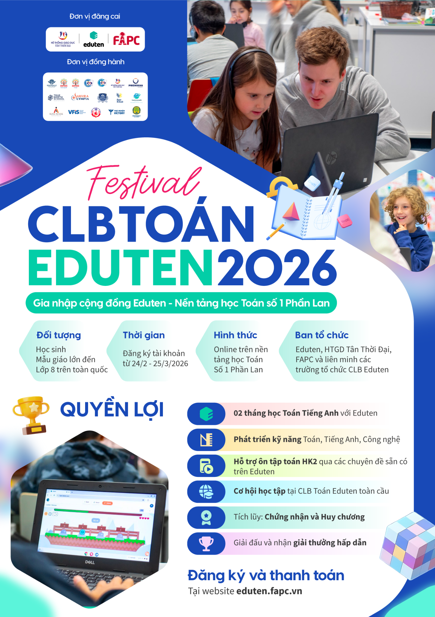 Festival Eduten 2026: Sân chơi Toán học kết nối giáo dục Việt Nam – Phần Lan - 1