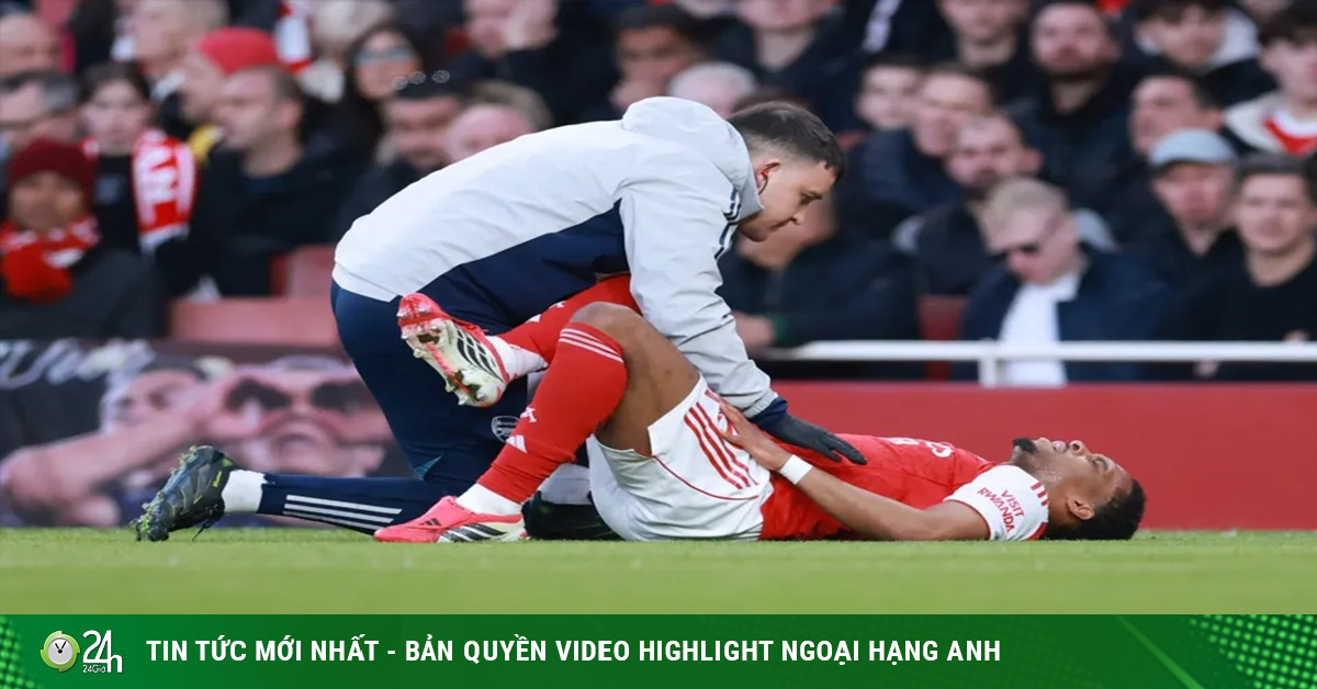 Hậu vệ trụ cột chấn thương, Arsenal nhận tin dữ trước đại chiến Man City
