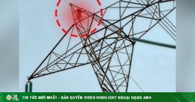 Giận chồng không cho đi lễ hội, người phụ nữ leo lên đỉnh cột điện cao thế