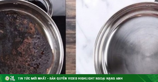 Mẹo làm sạch đáy nồi, chảo bị cháy khét nhanh chóng
