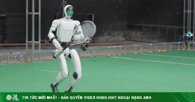 Kinh ngạc robot đánh tennis như người thật với phản xạ cực nhanh