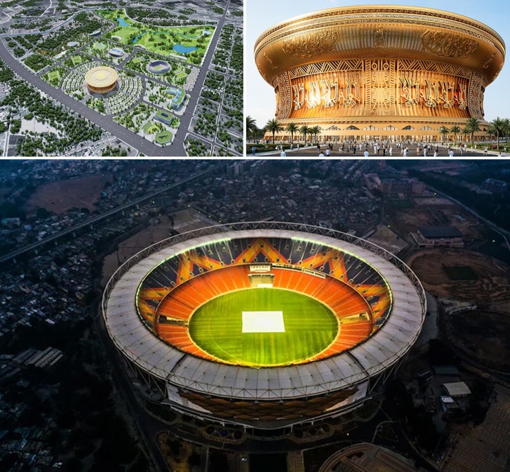 Sân vận động Trống Đồng là hạng mục trọng điểm thuộc Dự án Khu đô thị thể thao Olympic tại Hà Nội. Ảnh phối cảnh sân vận động Trống Đồng với sức chứa 135.000 chỗ ngồi.