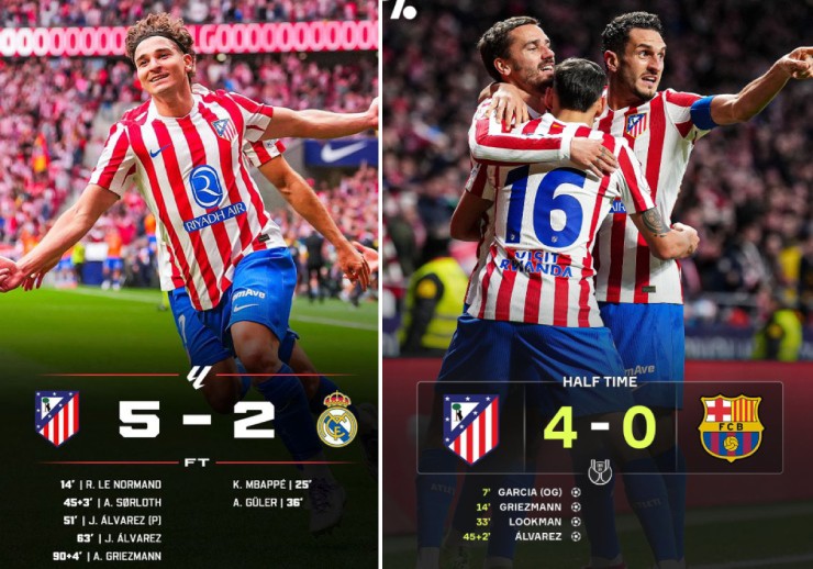 Real, Barca vẫn chưa thể "nuốt trôi" những thảm bại trước Atletico