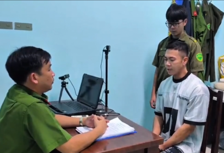 Bị can Trương Nguyên Huy tại cơ quan điều tra.