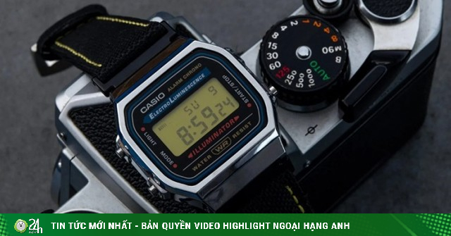 Đồng hồ Casio A168 lột xác thành “đồng hồ Nikon‑style” cực độc