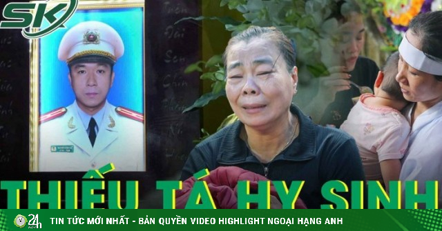 Bát cơm ăn vội của Thiếu tá hy sinh khi truy bắt 'cát tặc': Mẹ già khóc ngất, con thơ chưa kịp gọi ba