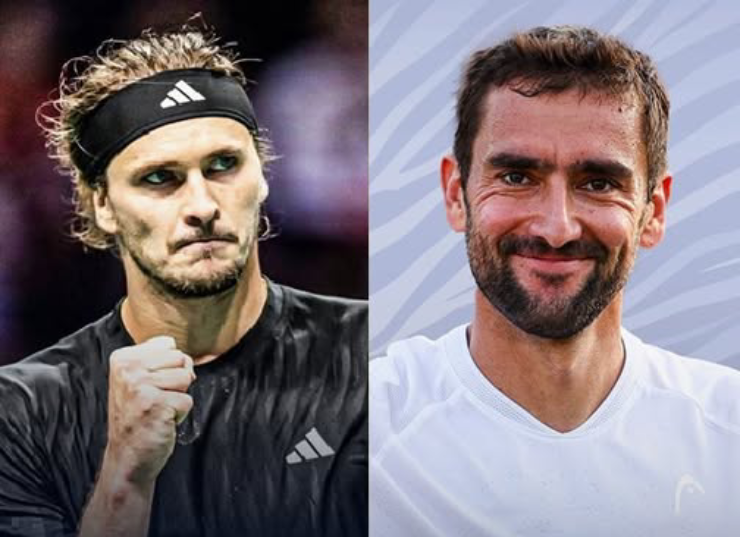 Cuộc đối đầu mà Cilic (bên phải) dự báo sẽ khó tránh được thất bại trước Zverev (bên trái)
